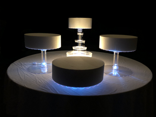 4 Tier Wedding Cake Stand With LED Lights