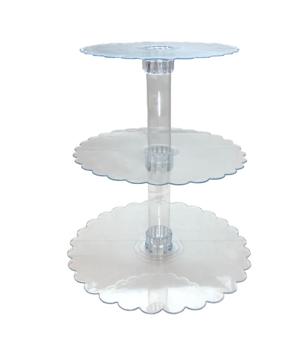 Clear Plastic Cupcake stand with LED Lights