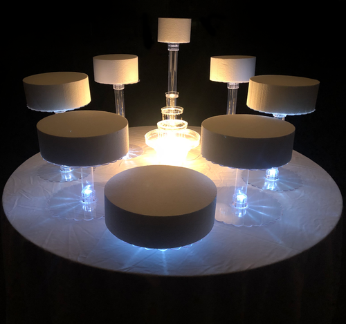 8 Tier Wedding Cake Stand With LED Lights
