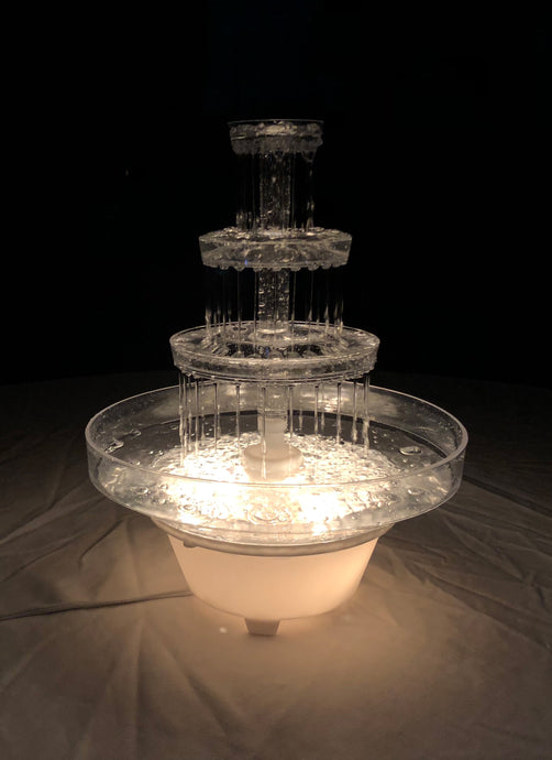 Crafts Central Lighted Wedding Water Fountain Decoration, Centerpieces or Cake Topper - 13