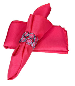 Cloth Napkins Set of 6 – 18x18 Inch Washable Fabric Dinner Napkins – Reusable Square Table Napkins with Hemmed Edges for Weddings, Parties, Restaurants, Hotels, Banquets