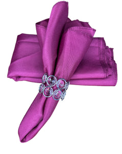 Cloth Napkins Set of 6 – 18x18 Inch Washable Fabric Dinner Napkins – Reusable Square Table Napkins with Hemmed Edges for Weddings, Parties, Restaurants, Hotels, Banquets