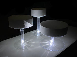 3 tier Wedding cake stand with LED Lights. Perfect for any wedding