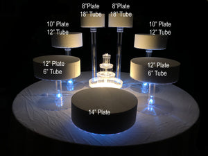 7 Tier Wedding Cake Stand With LED Lights