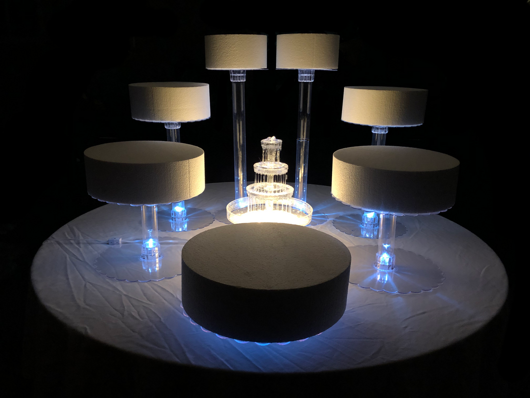 7 Tier Wedding Cake Stand With LED Lights