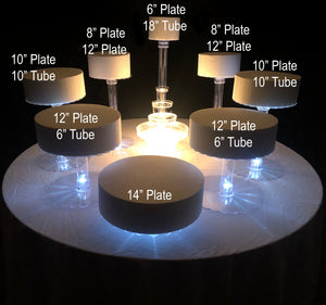 8 Tier Wedding Cake Stand With LED Lights