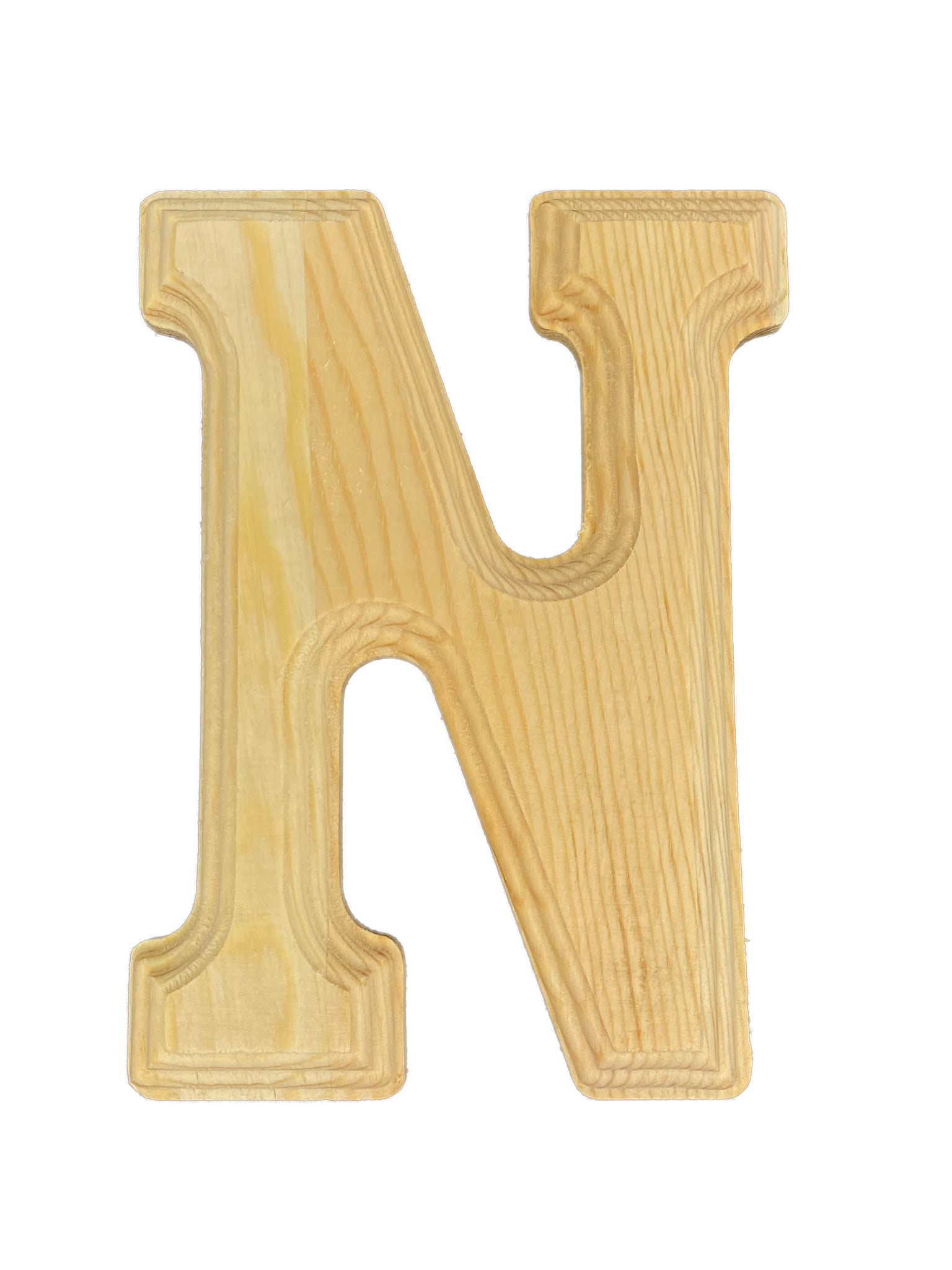 26 Pieces Wooden Alphabet Letters for Crafts, 6-Inch Indonesia