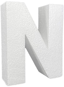 6 Inch White Alphabet Foam Letters - Great for Arts and Craft & DIY