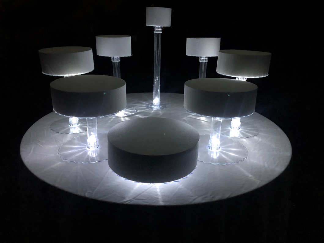 8 Tier Wedding Cake Stand With LED Lights