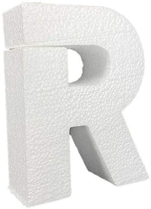 6 Inch White Alphabet Foam Letters - Great for Arts and Craft & DIY