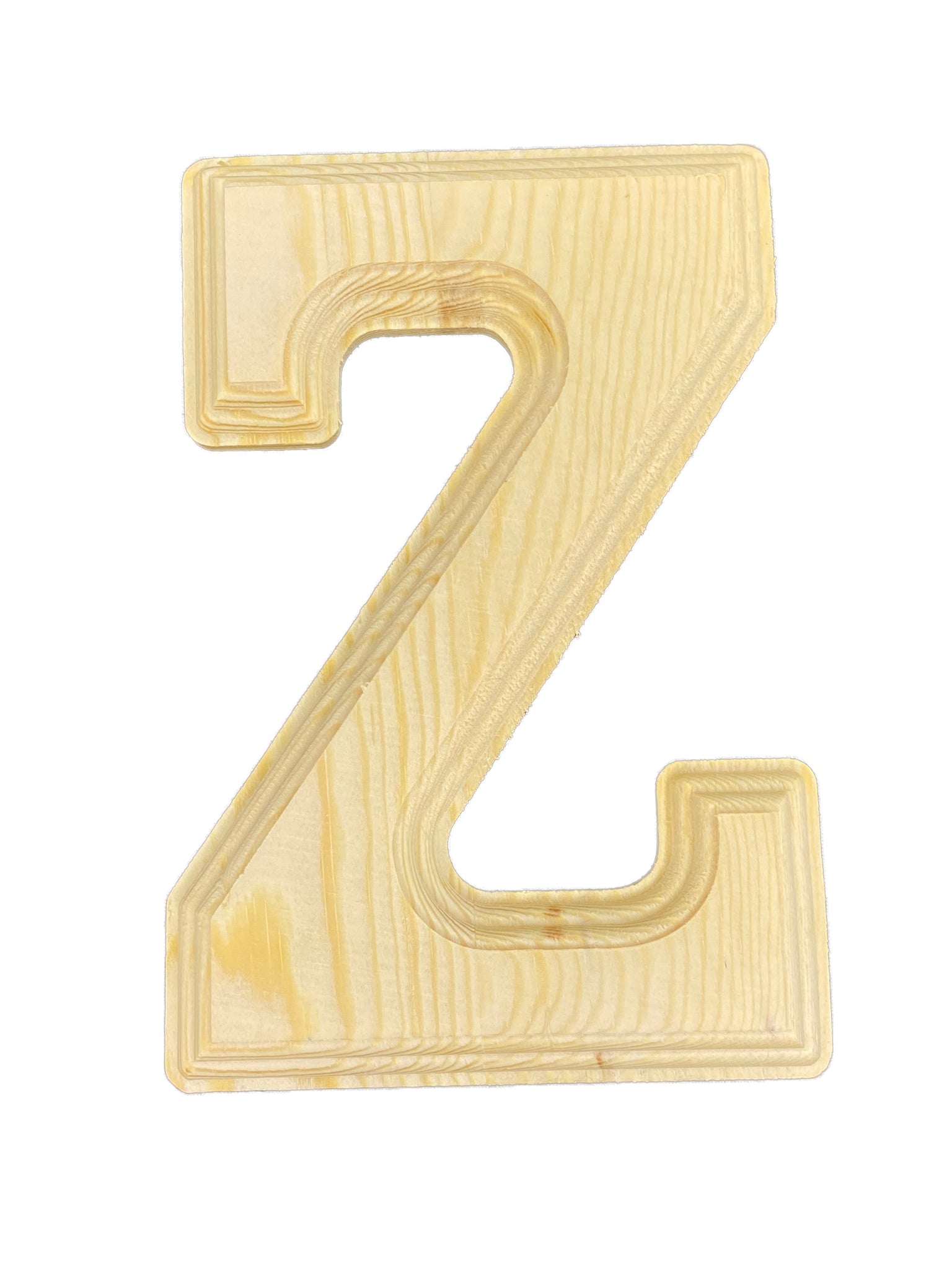 6 Inch Pine Wood Beveled Wooden Alphabet Letters for Arts & Crafts,  Decorations and DIY