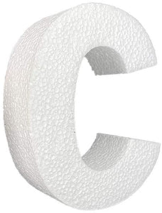 6 Inch White Alphabet Foam Letters - Great for Arts and Craft & DIY