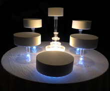 Load image into Gallery viewer, 6 Tier Wedding Cake Stand With LED Lights
