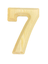 Load image into Gallery viewer, 6&quot; Inch Pine Wood Beveled Wooden Numbers for Arts &amp; Crafts, Decorations and DIY